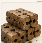 Industrial biomass briquettes